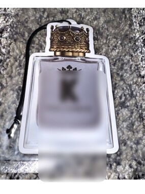 Designer Inspired “K” Fragrance Air Freshener | Gold Crown Bottle Charm